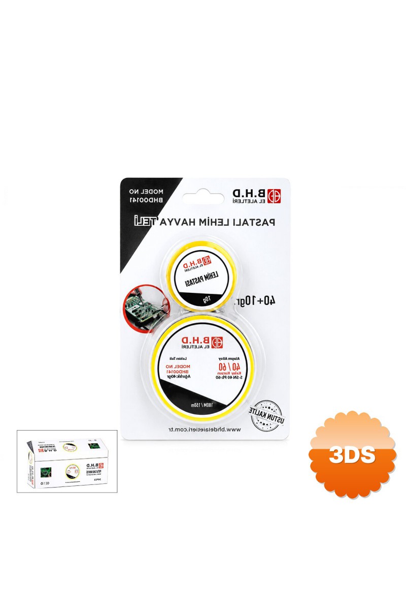 2'li Lehim Teli ve Pasta Seti 1.2 mm