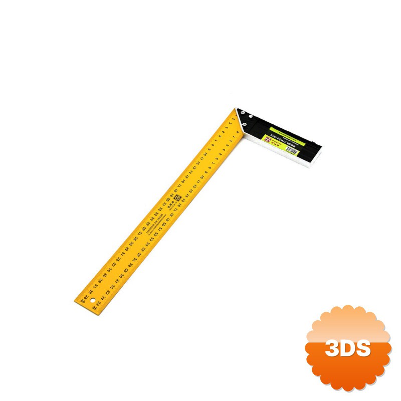 Metal Masa Gönyesi 40 cm Sarı Renk Cetvel Ölçekli