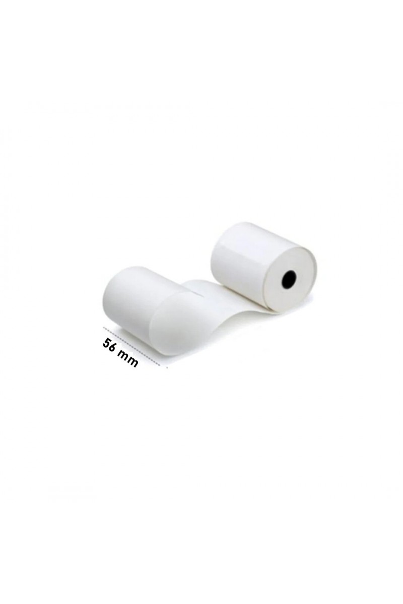 5 - Adet 56 mm x 12 Metre Termal Kağıt - Yazar Kasa POS Rulosu