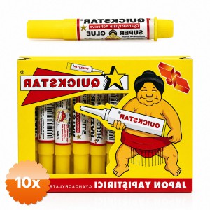 10 Adet 1.4 Gram Japon Yapıştırıcı İnce Uçlu Başlık Hızlı Kuruma