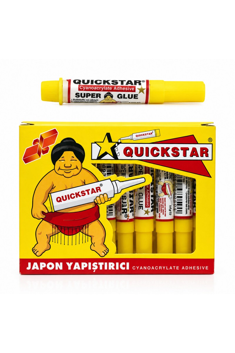 10 - Adet 1.4 Gram Japon Yapıştırıcı - 10 Adet - İnce Uçlu Başlık - Hızlı Kuruma Özellikli