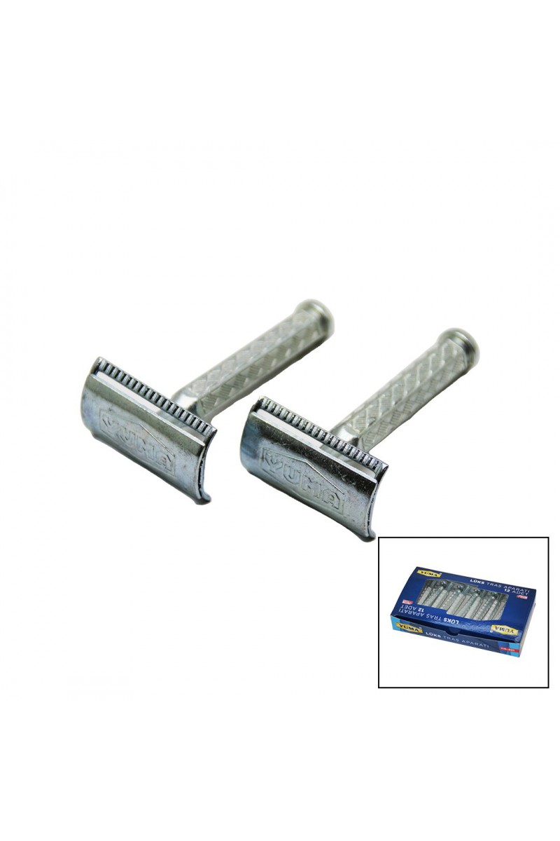 Tıraş Aparatı Jilet Takmalı Klasik Model Metal Nikel Alaşımlı