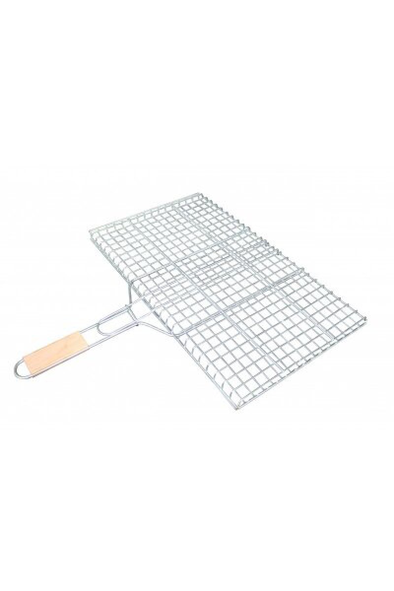 Orta Boy Mangal Izgarası 40x30 cm Ahşap Saplı