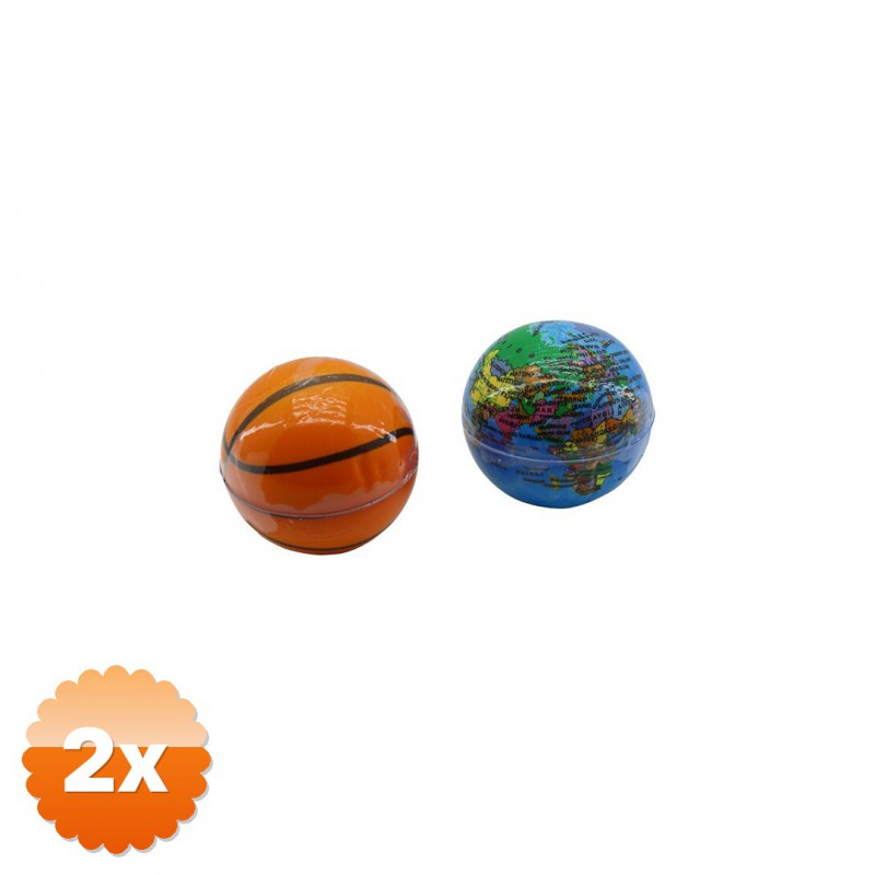 2 Adet Küçük Boy Stres Topu Sünger 6.3 cm