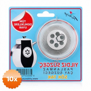 10 Adet Sök Tak Çay Süzgeci Paslanmaz Çelik Yıldız Tasarımlı Sökülebilir Çay Süzgeci