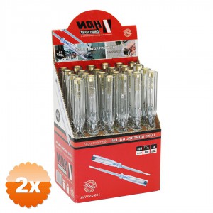 2 Adet Lüks Kontrol Kalemi Yıldız Uç Çelik C45 110-250 V