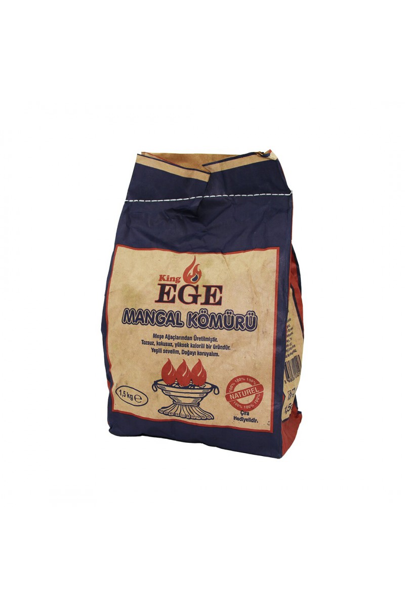 1.5 kg Mangal Kömürü Çıra Hediyeli Meşe Kömürü