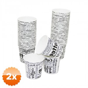 2 Paket Karton Bardak 50'li Paket 120 ml 4 oz Sızdırmaz Kaplamalı
