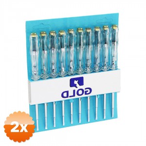 2 Adet Kontrol Kalemi Düz Uç Hassas Ölçüm 110V-250V