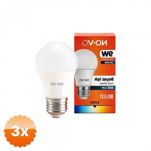 3 Adet Beyaz Led Ampul 9W E27 Duy