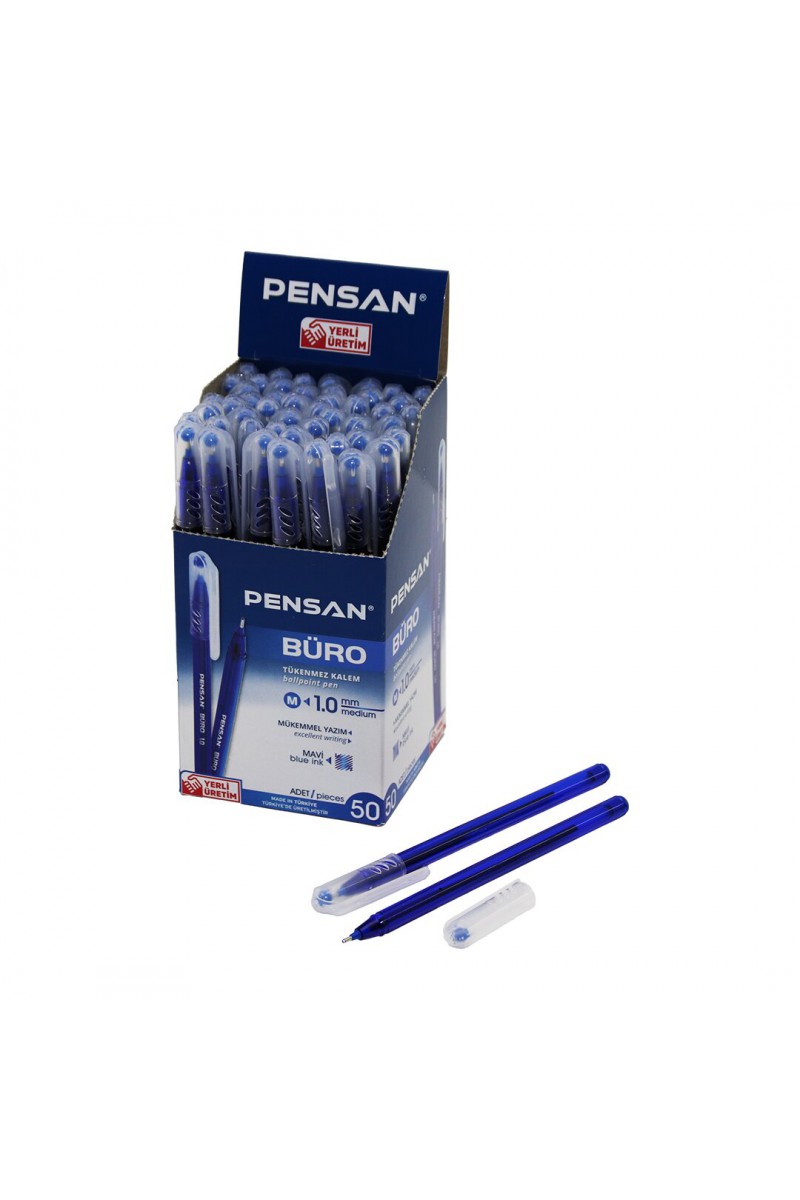 Mavi Tükenmez Kalem 1.0 mm Medium Uçlu