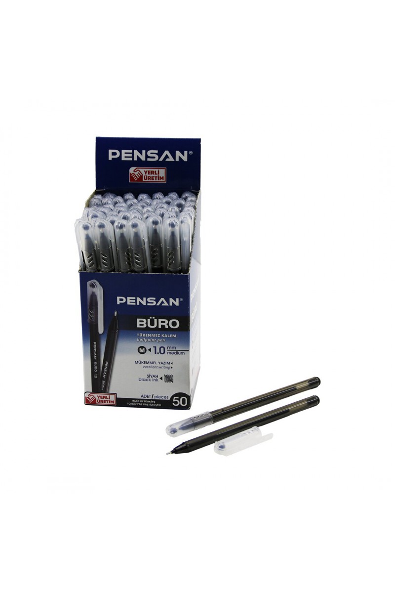 Tükenmez Kalem Siyah Renk 1.0 mm Medium Uç