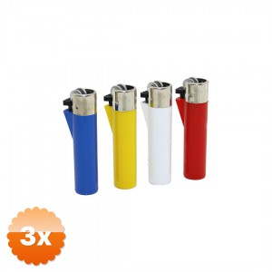3 Adet Slim Mini Silindir Çakmak Tekrar Doldurulabilir