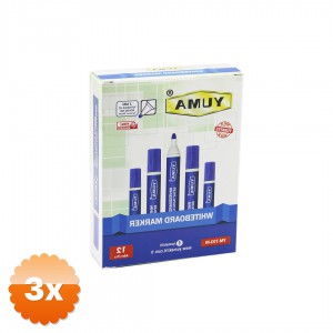 3 Adet Mavi Renk Tahta Kalemi - 1.5-3 mm - Yuvarlak Uç - 1 Adet