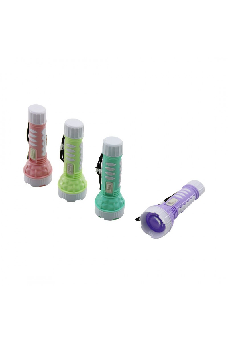 Mini Boy LED El Feneri Pilli Renkli Plastik