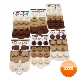 Mini Muffin Kek Kalıbı Silikon Karışık Model