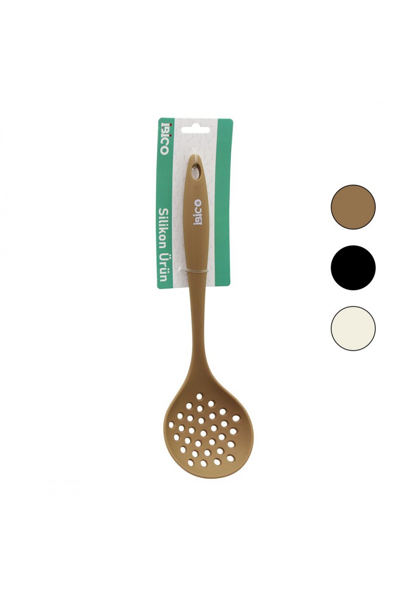 Silikon Kevgir 28.5 cm Boyut Renkli Silikon Saplı