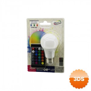 Uzaktan Kumandalı Led Ampul RGB Renkli E27 Duy