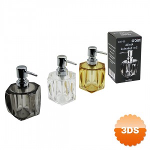 Kare Kalp Tasarımlı Sıvı Sabunluk 220 ml Akrilik