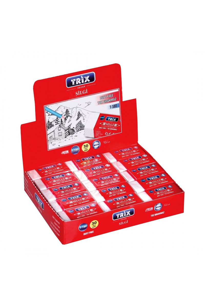 10 Adet - Beyaz Silgi - Küçük Boy