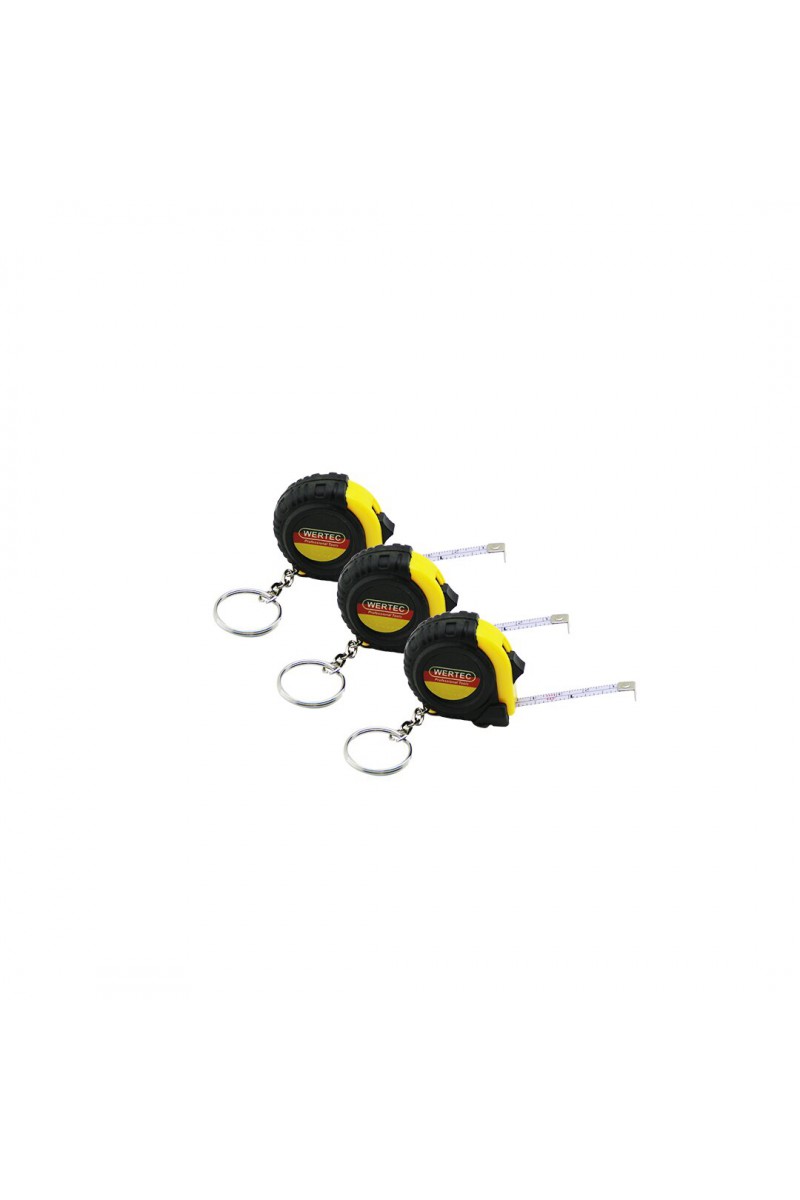 2 Adet - Mini Metre Anahtarlık - 1 Metre