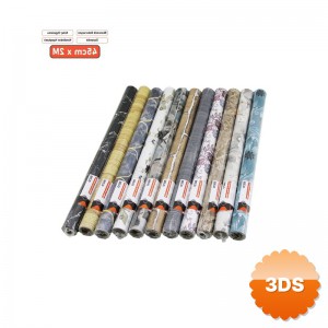 Desenli Folyo Duvar Kağıdı 2 m x 45 cm Kendinden Yapışkanlı