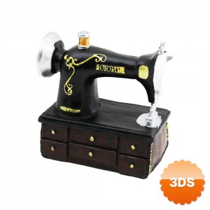 Dikiş Makinesi Tasarımlı Biblo Vintage Model Nostaljik Dekor