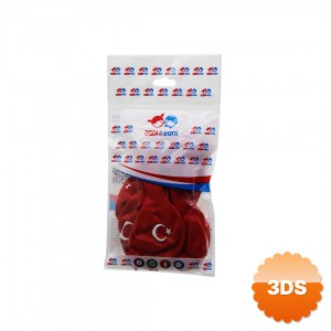 Türk Bayrağı Desenli Balon 10 lu Paket Kırmızı