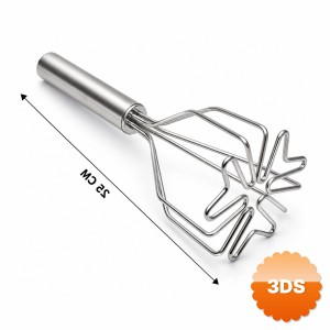 Patates Ezici Kalp Şekilli Paslanmaz Çelik 26 cm