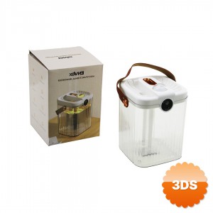 2 Litre Hava Nemlendirici USB Şarjlı Işıklı Buhar Makinesi