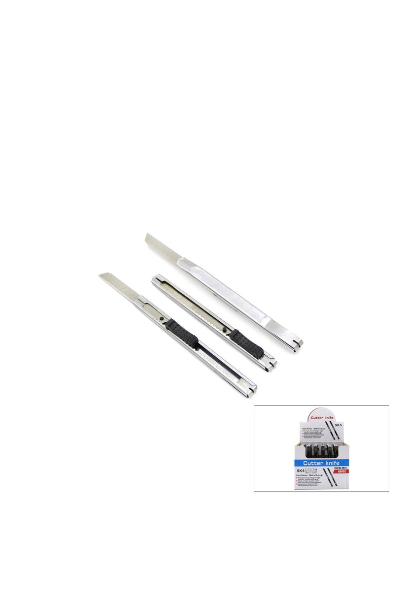 2 Adet - Mini Maket Bıçağı - Metal - Falçata
