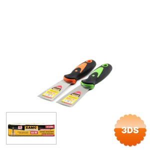 Profesyonel Metal Spatula 40 mm Fiber Saplı