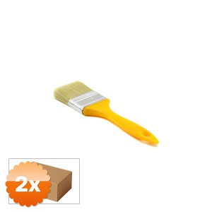 2 Adet Kestirme Boya Fırçası 50 mm No 2 Sarı Saplı