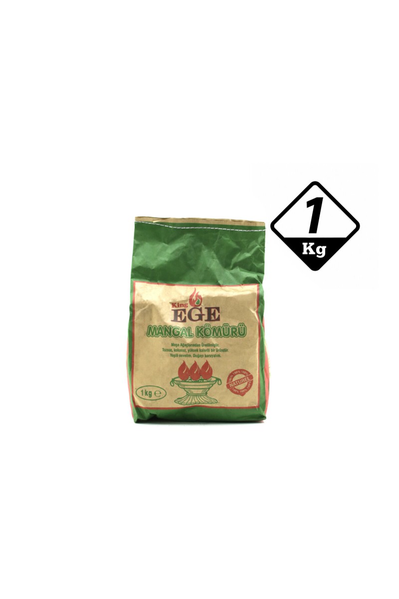 1 kg Mangal Kömürü Çıra Hediyeli Meşe Kömürü