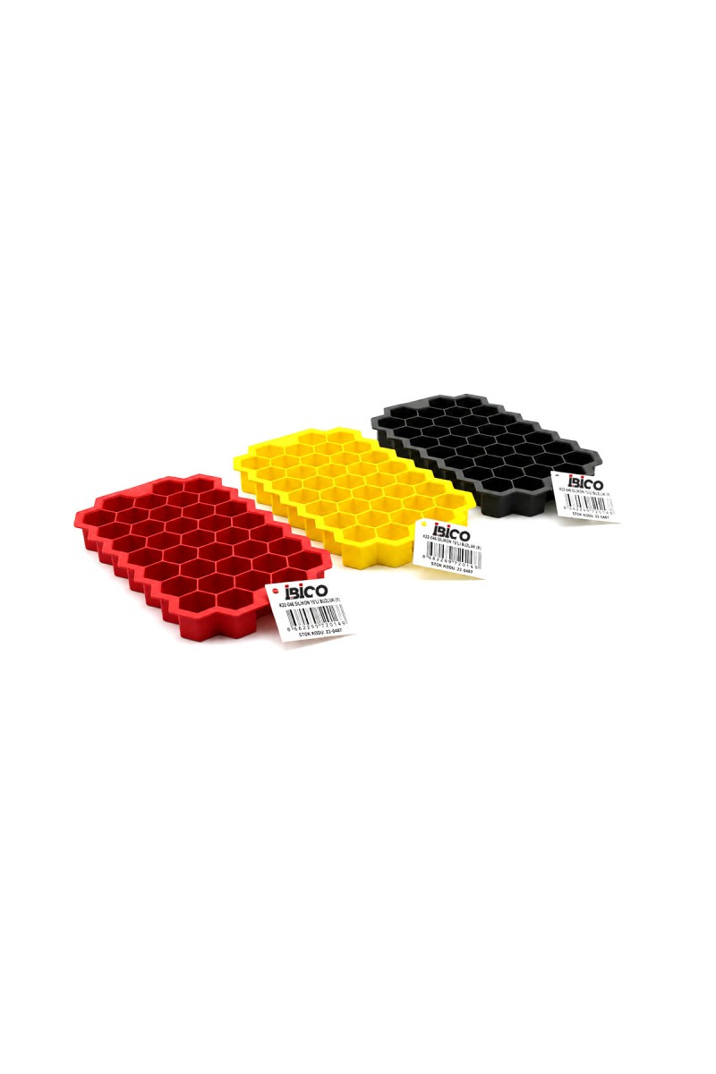 Mini Petek Buz Kalıbı 38 Bölmeli Silikon Renkli