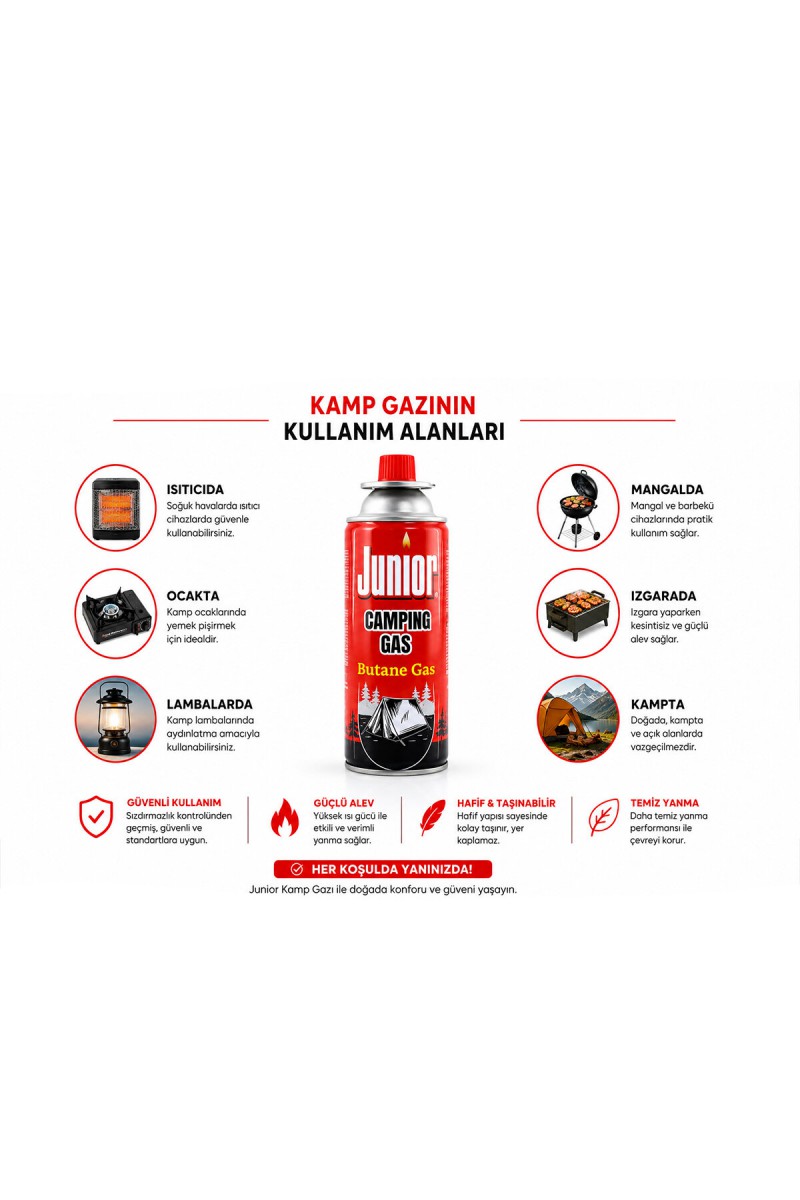 Kamp Gazı Gaz Kartuşu 393 ml Butan