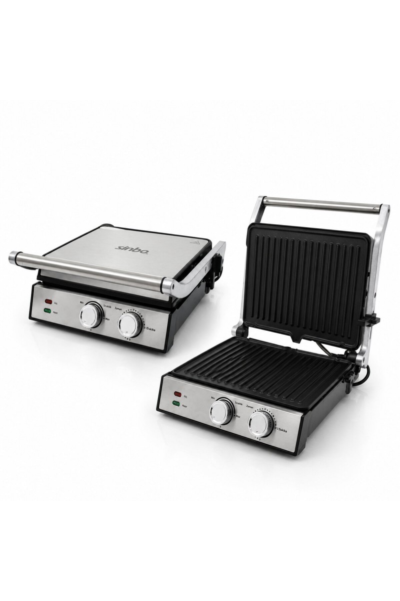 Sinbo Izgara ve Tost Makinesi Yapışmaz Yüzey 4 Dilim Kapasiteli 2000W