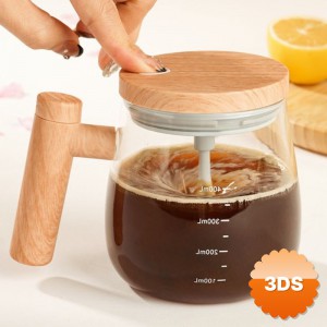 Otomatik Karıştırıcılı Cam Kupa Bardak Şarjlı 400 ml