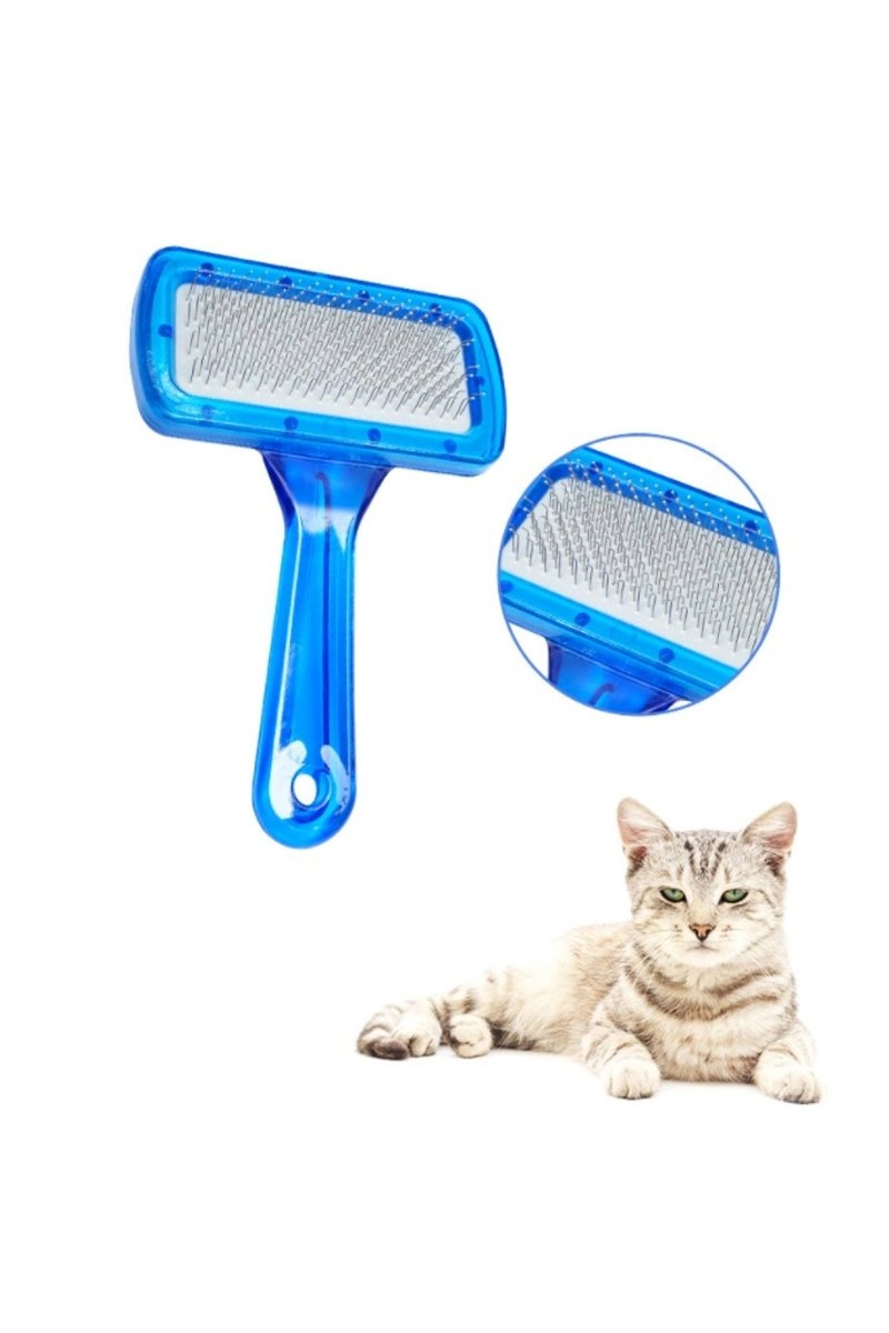 Kedi Köpek Tarağı Evcil Hayvan Tüy Toplama Tarağı Metal Uçlu