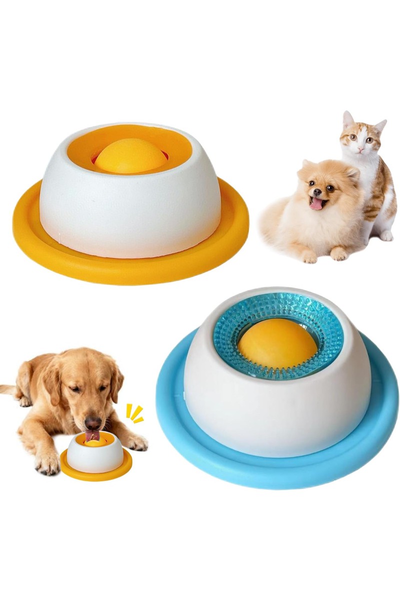 Küçük Boy Yavaş Sıvı Mama Yeme Kabı Kedi ve Köpek Uyumlu Ödül Maması Kabı