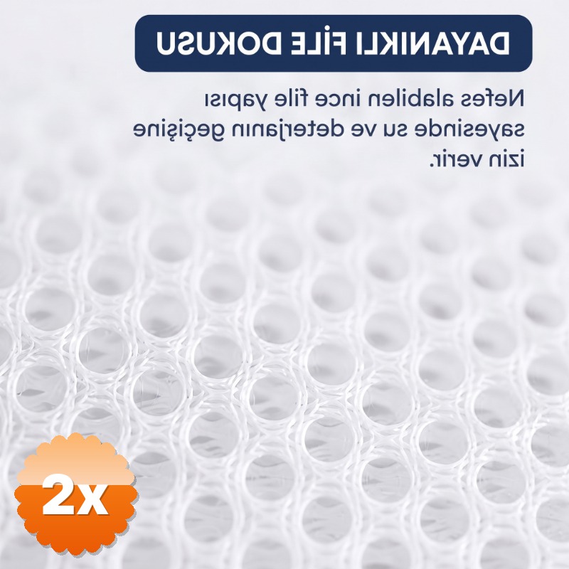 2 Adet Çamaşır Yıkama Filesi 40x50 cm Fermuarlı Tekrar Kullanılabilir