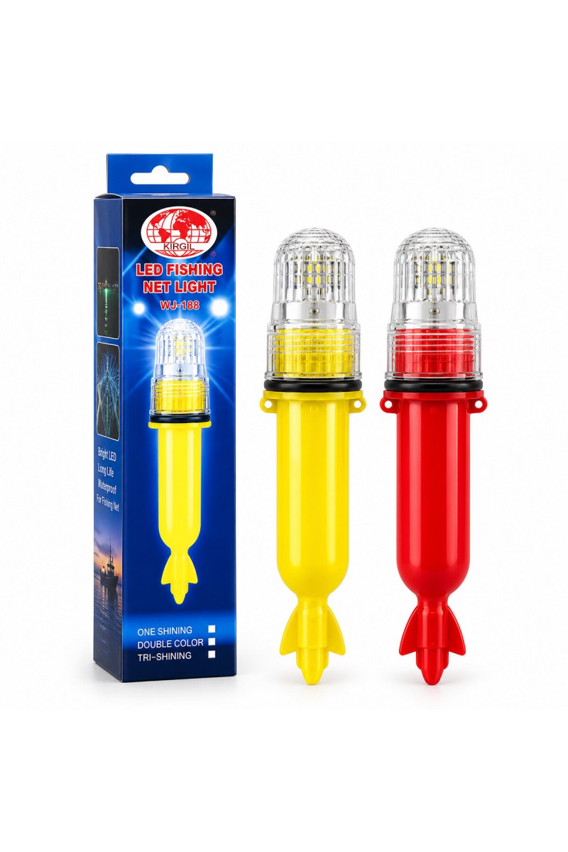 Pilli Balıkçı Feneri Sinyalli LED Lamba 15 LED Su Geçirmez