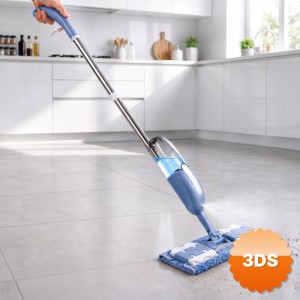 Spreyli Mop Doldurulabilir Su Haznesi Yedek Mikrofiber Bez Hediyeli