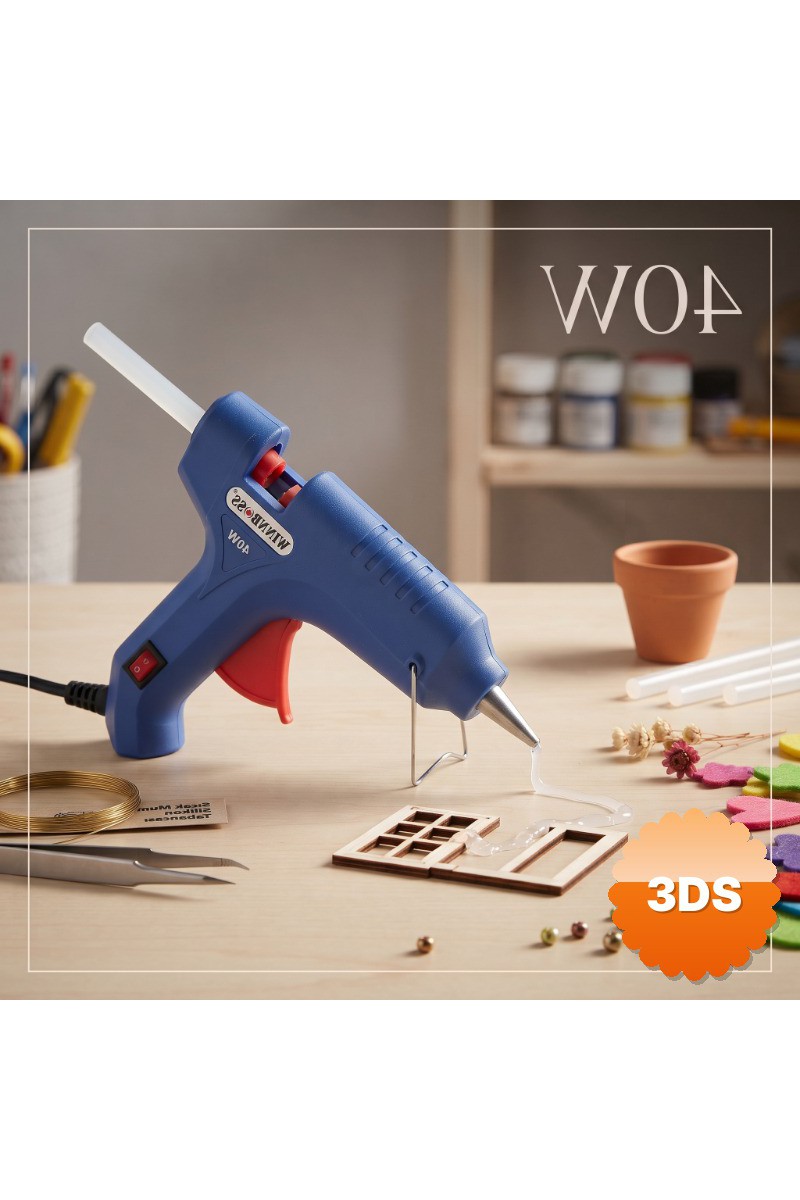 40W Sıcak Silikon Tabancası 11 mm Mum Silikon Uyumlu