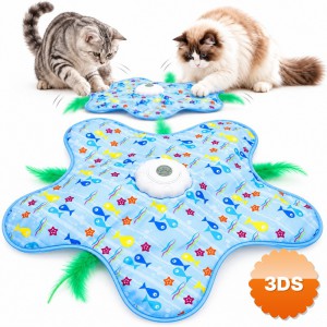 Hareketli İnteraktif Kedi Oyun Matı USB Şarjlı 3 Oyun Modu