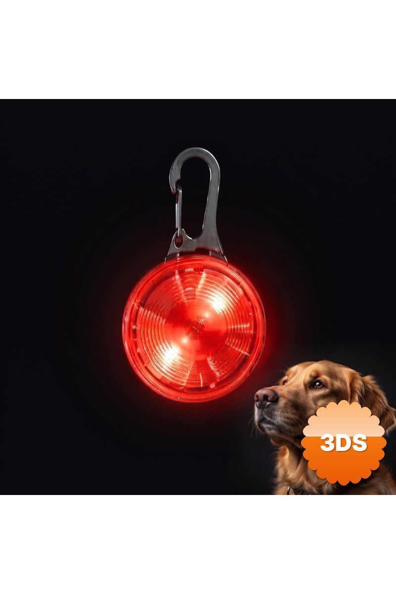 Evcil Hayvan Işıklı LED Tasma Aparatı Suya Dayanıklı Uzun Pil Ömrü