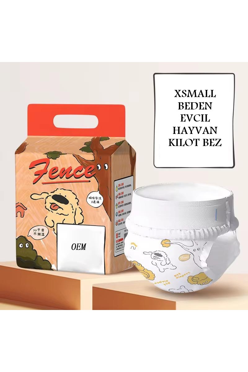 XSmall Beden Evcil Hayvan Kilot Bez - Ultra Emici - Hızlı Kuruyan