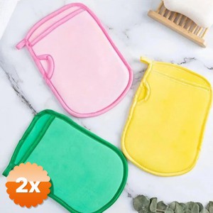 2 Adet Bebek Yumuşak Banyo Kesesi Eldiven Modeli
