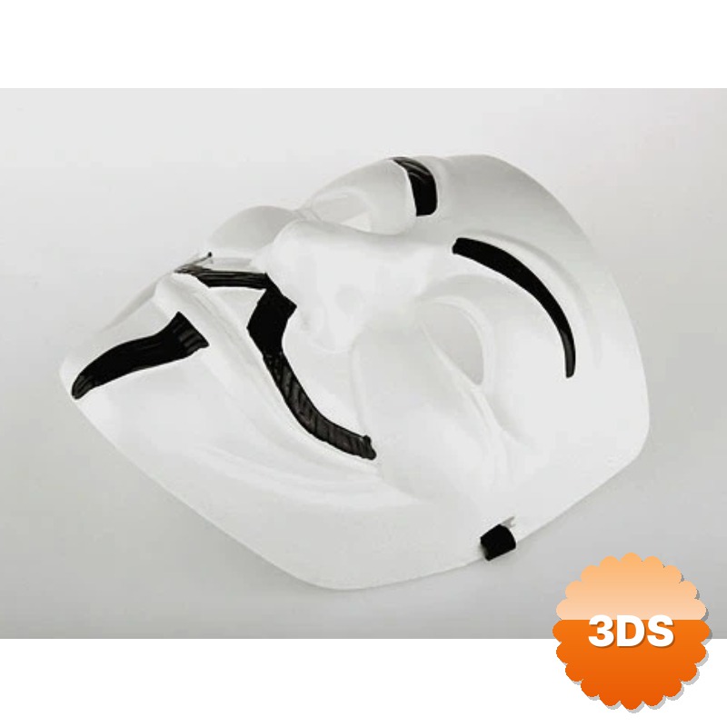 V for Vendetta Maskesi 12 li Paket Plastik