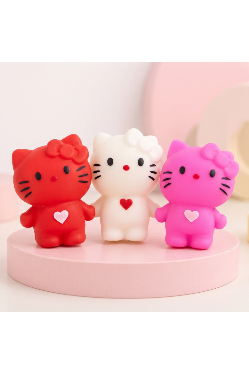 Hello Kitty Tasarımlı Squishy 12'li Paket Karışık Renk Yumuşak Oyuncak
